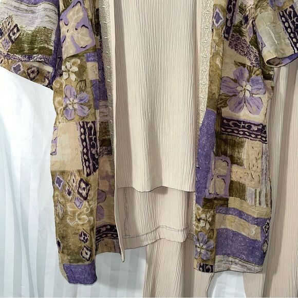 R&M Richards Karen Kwong 2 Piece Set Blouse and Pants Size 18 WP - Picture 3 of 8